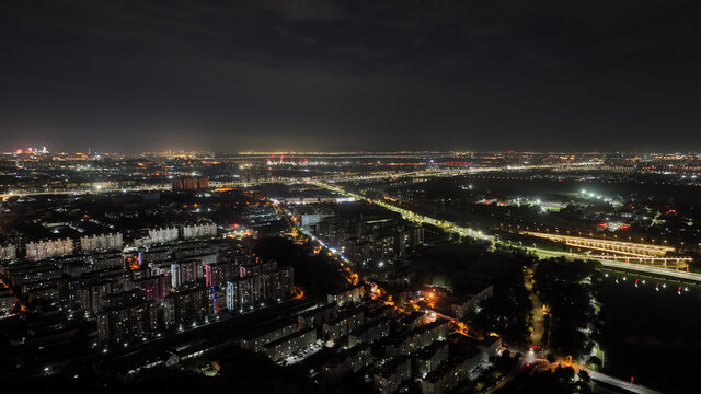 青岛夜景白沙河夜景