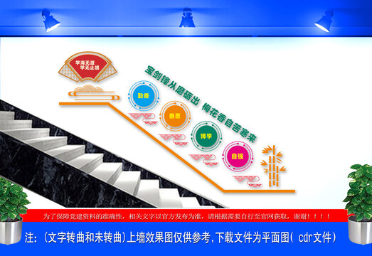 学校楼梯间文化墙