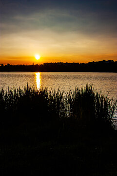 昆明湿地公园日落