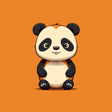 熊猫插画素材