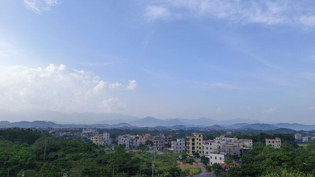 广东茂名电白区乡镇一隅