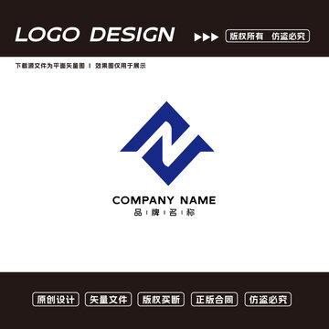 N字母logo科技公司