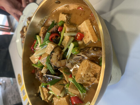 黄骨鱼焖豆腐