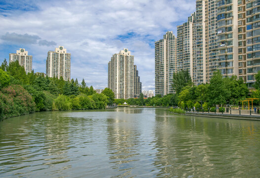 苏州河沿岸城市建筑