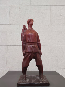 国博雕像农民自卫军