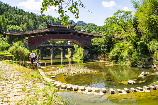 泰顺溪东桥风光