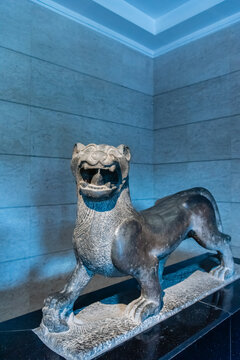 中国西安碑林博物馆东汉神兽
