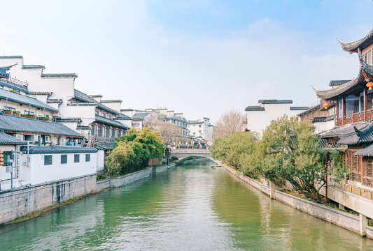 南京秦淮河两岸建筑