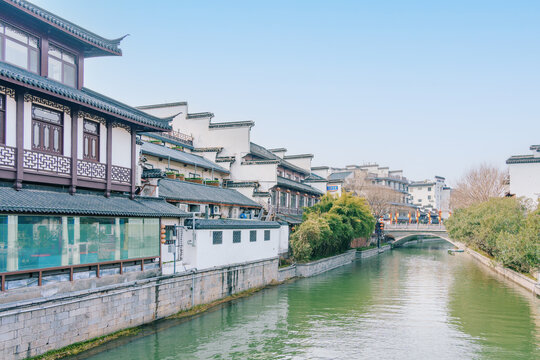 南京秦淮河与夫子庙景区建筑