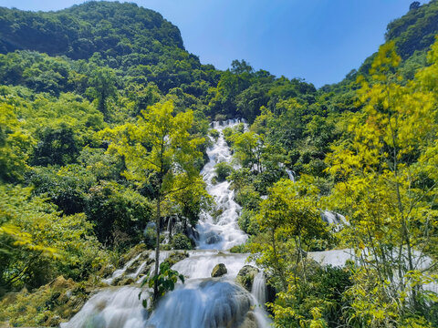 贵州兴义马岭河瀑布峡谷风光