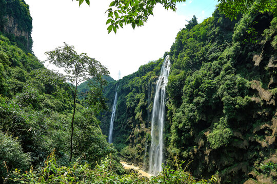 贵州兴义马岭河瀑布峡谷风光