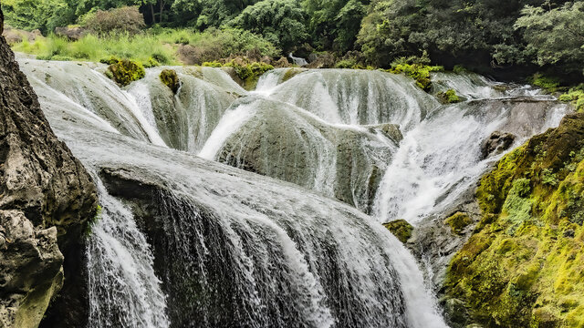 贵州山水瀑布风光自然景观