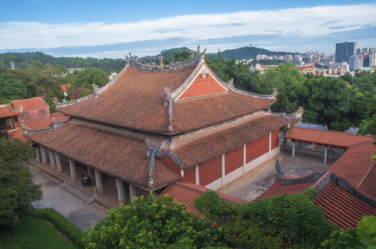 泉州少林禅寺俯拍风光