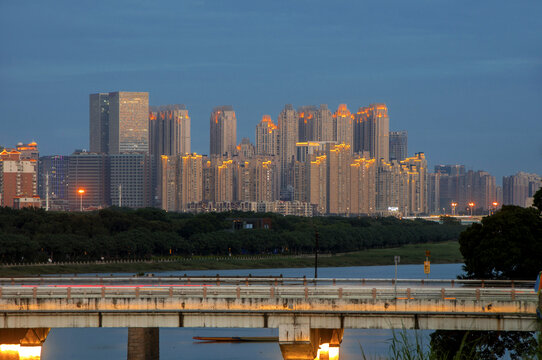 泉州现代建筑夜景