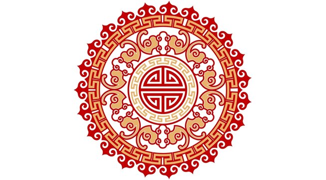 中式传统花纹装饰