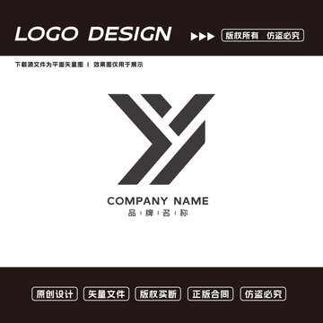 Y字母logo标志