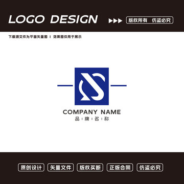 CJ字母logo标志
