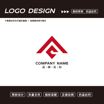 AC字母logo标志