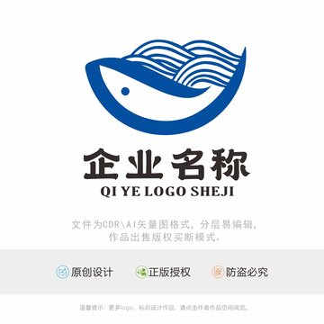 鱼面粉美食LOGO