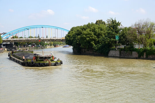 京杭大运河第一湾石门湾