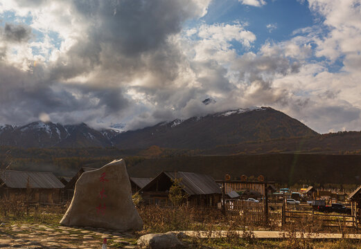 喀纳斯风景区禾木村风光