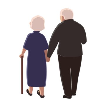 关爱老年人伴侣父母夫妻