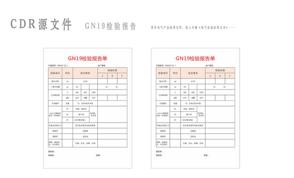 GN19检验报告单