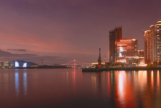 厦门海湾夜景