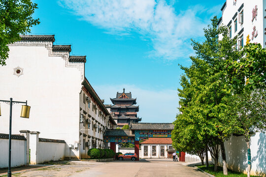 仿古建筑圆通阁