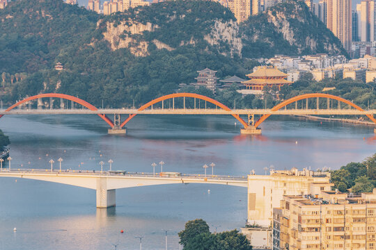 广西柳州柳江大桥与文惠桥