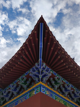 藏族寺庙飞檐