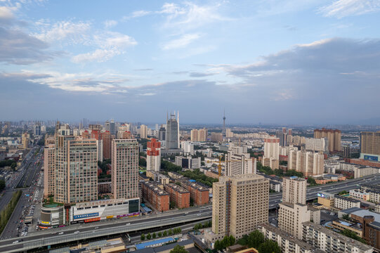 河南洛阳城市风光建筑航拍