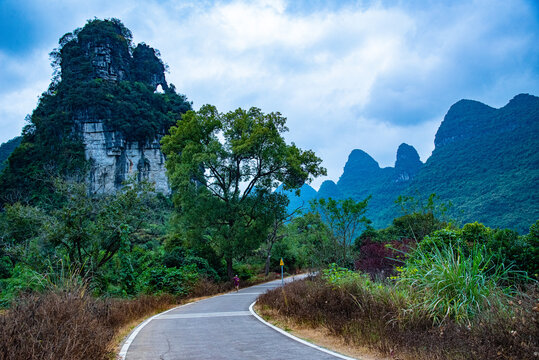 广西乡道风景