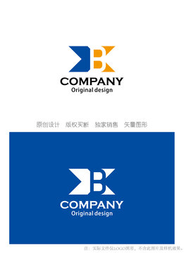 XB字母logo设计