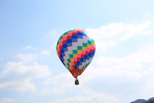 空中热气球