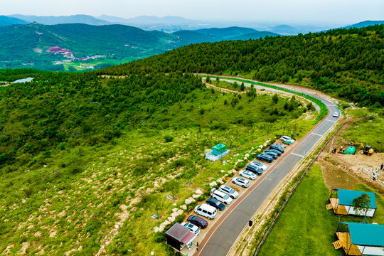 安徽淮北烈山露营基地道路