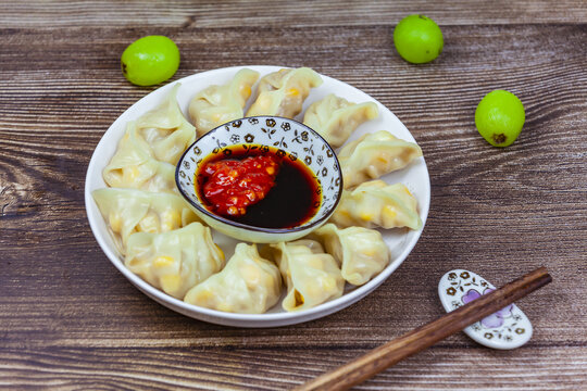 鲜肉玉米饺子