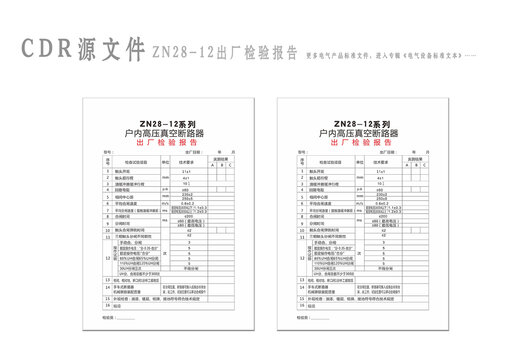 ZN28出厂检验报告