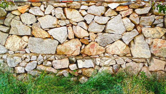 石头墙围墙