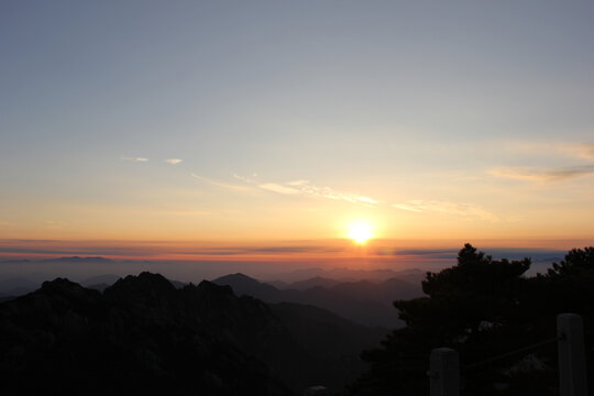 黄山日出