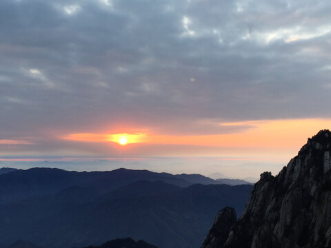 黄山日出