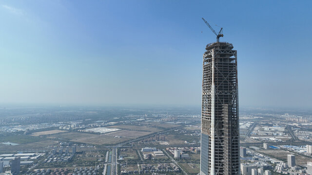 建设中的天津高银117大厦