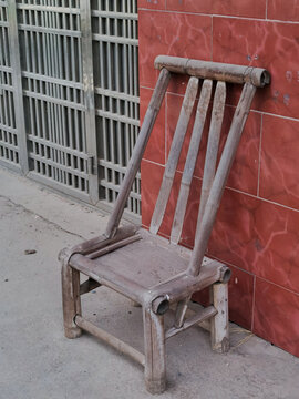 老式竹椅