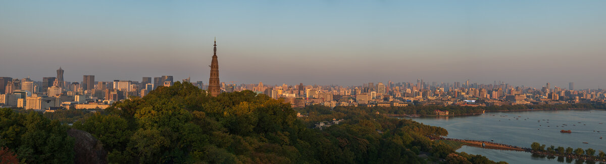 杭州城市全景图