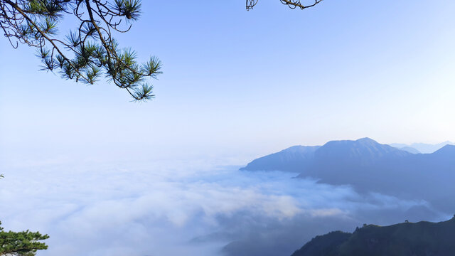 武功山高山云海美景