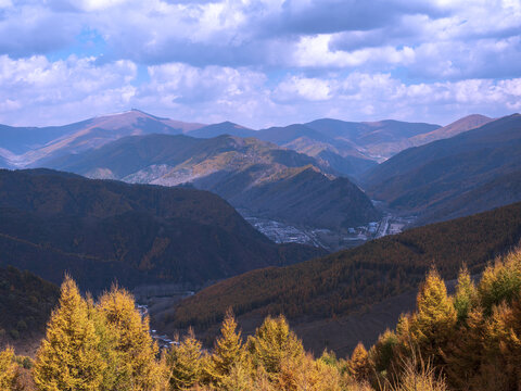 五台山秋景