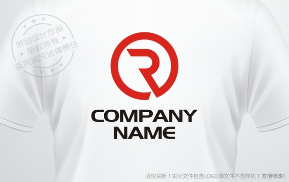 字母R标志设计logo