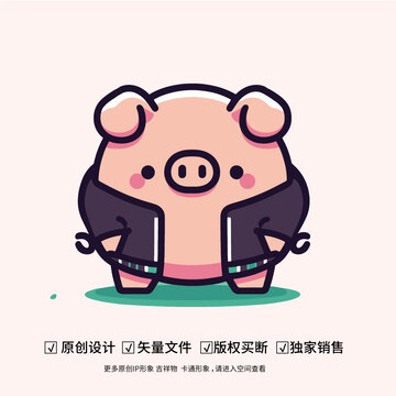发呆的小猪