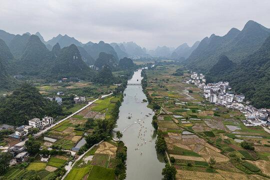 桂林遇龙河漂流