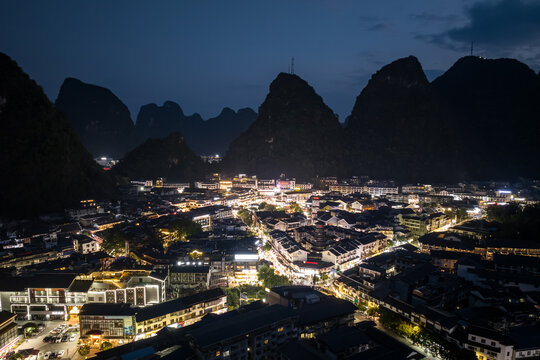 桂林阳朔西街夜景